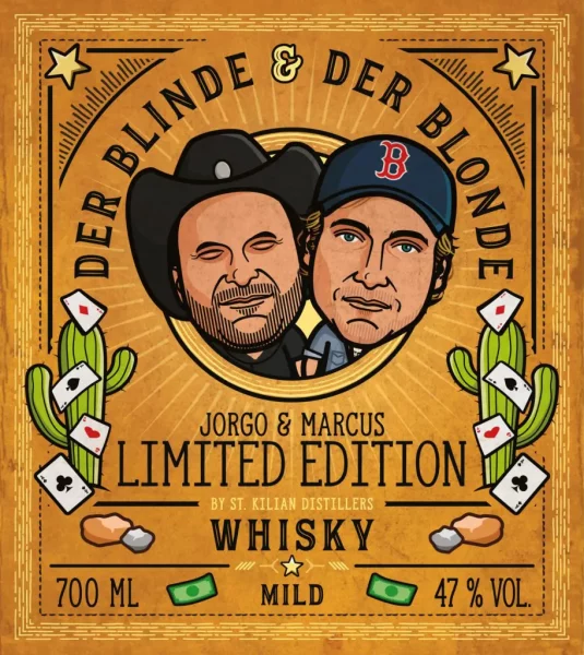 Der Blinde & Der Blonde - Etikett