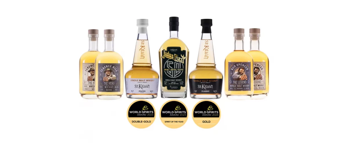 Pressemitteilung: Höchste Prämierungen für St. Kilian Distillers beim World-Spirits Award 2023