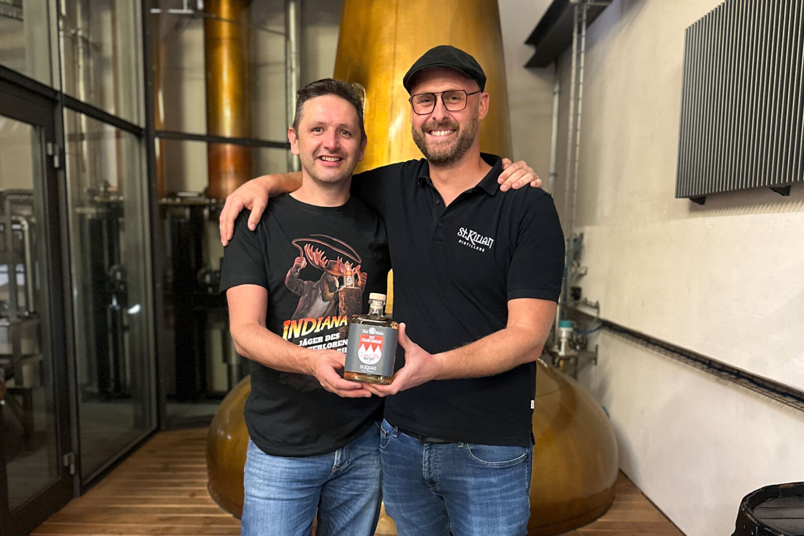 St. Kilian und Elche Whisky Master Distiller mit Franconian Vatted Malt